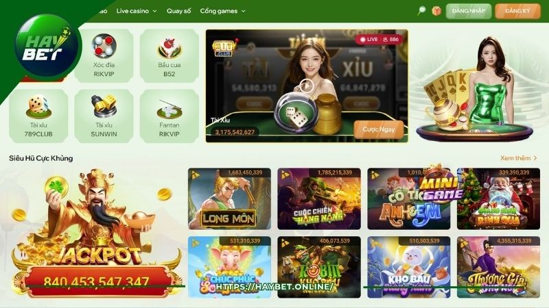 Kho game đổi thưởng hấp dẫn tại nhà cái Haybet Kho game đổi thưởng hấp dẫn tại nhà cái Haybet