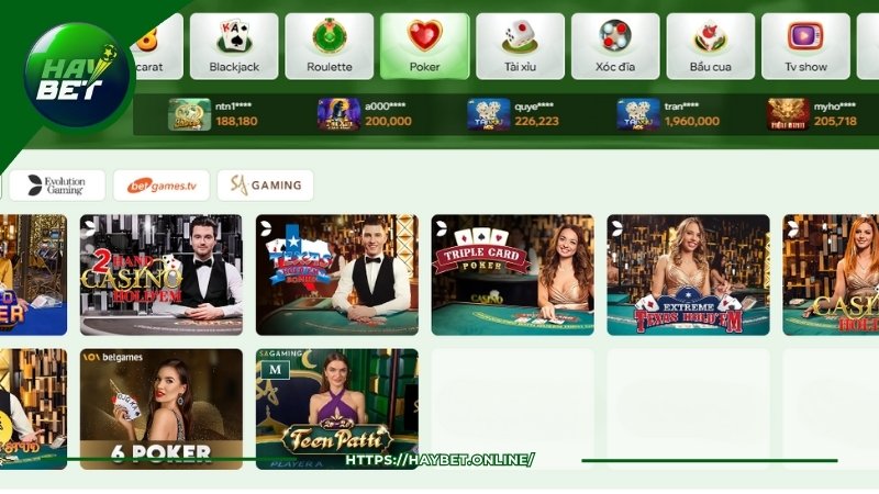 Game Poker haybet Game Poker haybet