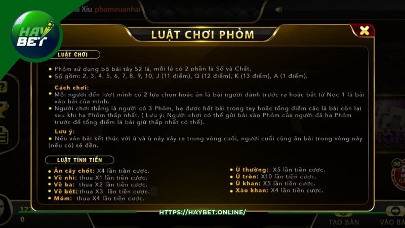Cách chơi phỏm HayBet vô cùng chi tiết và dễ hiểu Cách chơi phỏm HayBet vô cùng chi tiết và dễ hiểu